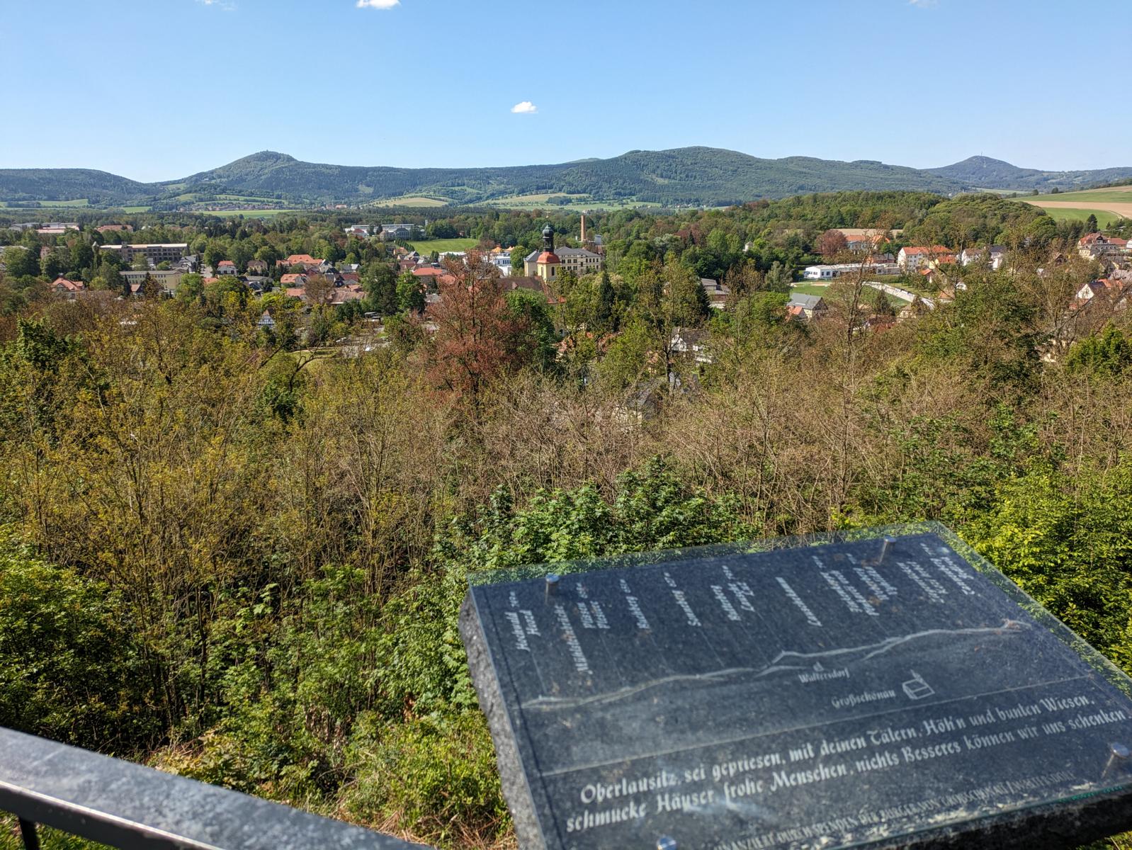Ausblick vom Hutberg in der Oberlausitz
